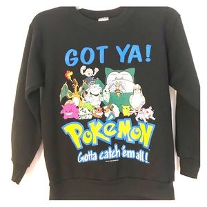Collectible Pokémon Sweatshirt Kids Size M Black